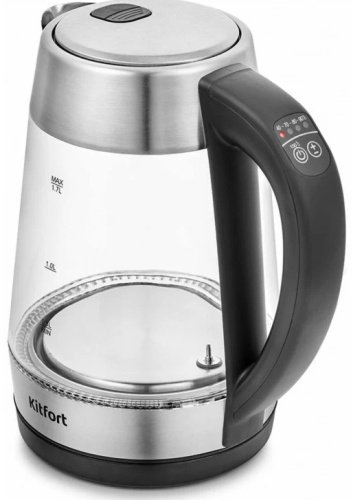 Электрочайник Kitfort KT-6107 серебристый - ForteMarket Электрочайник Kitfort KT-6107 серебристый купить,0