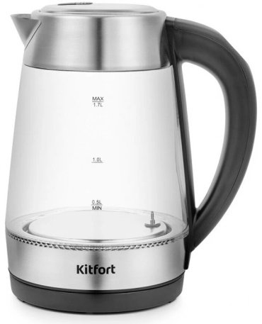 Электрочайник Kitfort KT-6107 серебристый купить,NaN