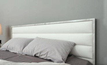 Кровать Глазов Айрис 160x200см бело-серая купить,NaN