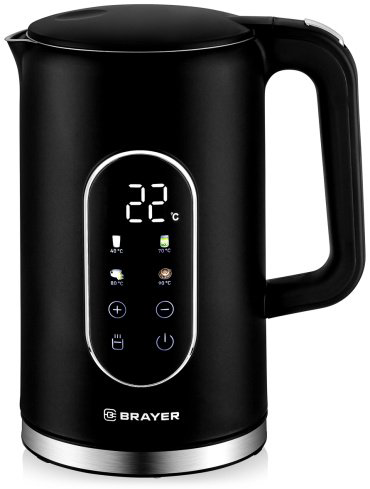 Электрочайник BRAYER 6107BR-BK черный купить,27858