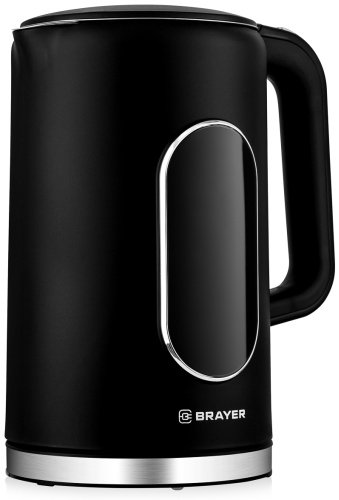 Электрочайник BRAYER 6107BR-BK черный купить,0