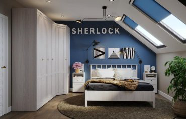 Кровать Глазов Sherlock 180x200см белая купить,NaN
