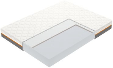 Матрас ортопедический Vegas Tempo Plus 90x200x18см белый купить,NaN