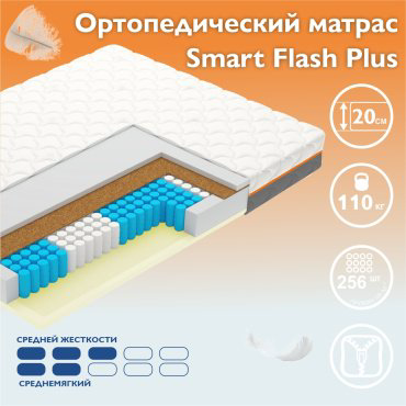 Матрас Vegas Flash Plus, 90x200x21 см, чехол трикотаж - ForteMarket Матрас Vegas Flash Plus, 90x200x21 см, чехол трикотаж купить,NaN