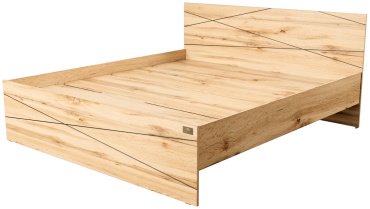 Кровать Мебель Азии Алиса Лайн 180x200см с матрасом коричневая купить,NaN