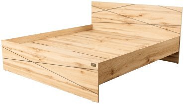 Кровать Мебель Азии Алиса Лайн 180x200см с матрасом коричневая купить,NaN