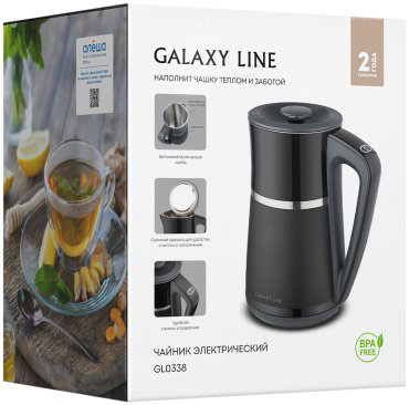 Электрочайник GALAXY LINE GL0338 черный купить,NaN