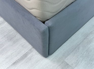 Кровать Мебель Азии Mia 200x180х102см серый купить,NaN