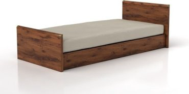 Кровать Гербор Индиана 90x200см с матрасом коричневая купить,NaN