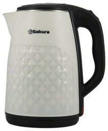 Электрочайник SAKURA SA-2165WB белый, черный