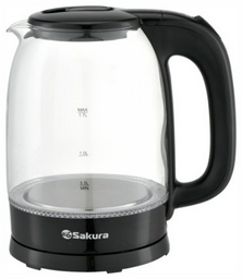 Электрочайник Sakura SA-2740BK черный, прозрачный