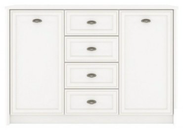 Комод Гербор KOM2D4S, 150x39x104 см, белый купить,NaN