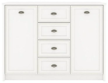 Комод Dominika Салерно KOM2D4S 150x39x104см белый купить,NaN