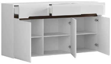 Комод Dominika Ацтека 009, 150x41x84 см, белый - ForteMarket Комод Dominika Ацтека 009, 150x41x84 см, белый купить,0