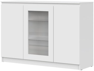 Комод Dominika комод Т-14 витрина, 135x43.3x93.3 см, белый купить,NaN