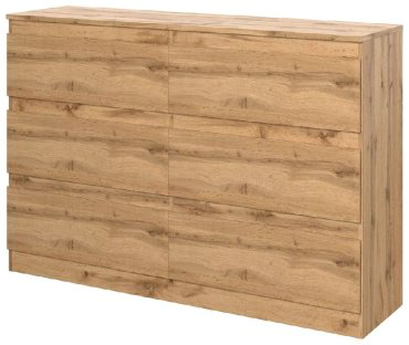 Комод Dominika Т-6, 156.2x43.3x85.7 см, коричневый купить,NaN