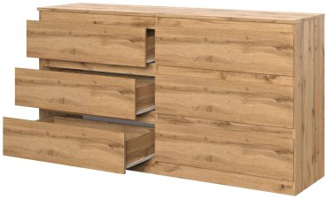 Комод Dominika Т-6, 156.2x43.3x85.7 см, коричневый купить,NaN