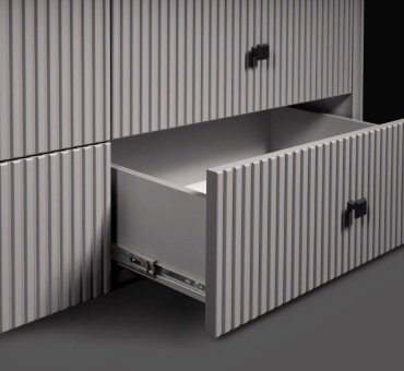 Комод СлонимМебель Севилья 139x47x80см серый купить,NaN