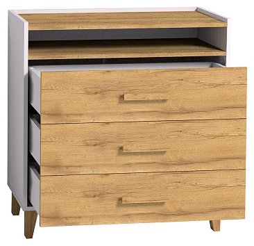 Глазов Айрис, 83x42x88 см, белый, коричневый - ForteMarket Глазов Айрис, 83x42x88 см, белый, коричневый купить,0