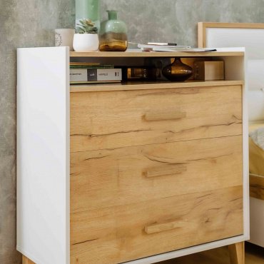 Глазов Айрис, 83x42x88 см, белый, коричневый - ForteMarket Глазов Айрис, 83x42x88 см, белый, коричневый купить,0