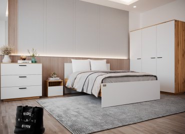 Гарнитур Мебель Азии Алиса 120 3КП , сп. место 120х200 см однотонный, дуб вотан