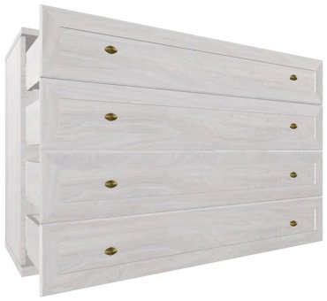 Комод Глазов Sherlock 120x45x85см белый купить,NaN