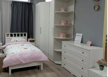 Комод Глазов Sherlock, 120x45x85 см, белый, серый купить,0