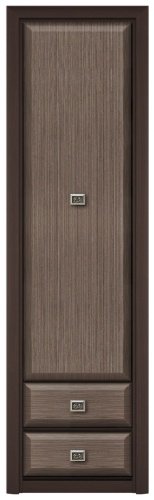 Распашной шкаф Гербор Коен REG1D2S 58.1x200.5х39.6см коричневый купить,NaN