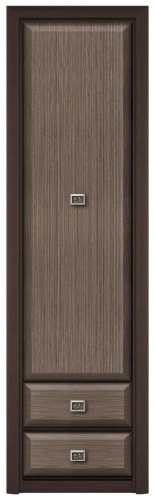Распашной шкаф Гербор Коен REG1D2S 58.1x200.5х39.6см коричневый купить,NaN