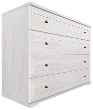 Комод Глазов Sherlock, 95x45x85 см, белый, серый купить,NaN