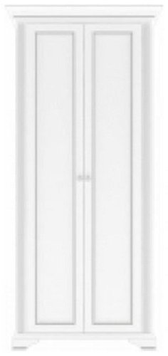 Распашной шкаф Гербор Вайт 2d, 126x221х63.5 см, белый