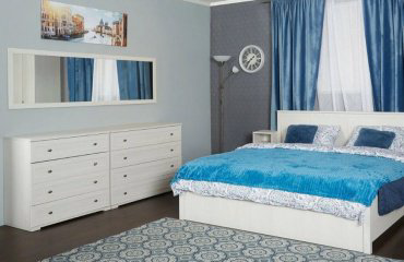 Комод Глазов Sherlock, 95x45x85 см, белый, серый купить,NaN