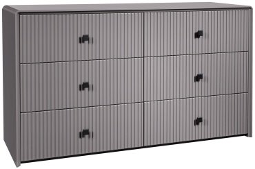 СлонимМебель Комод Севилья, 139.1x47x80.1 см, графит купить,0