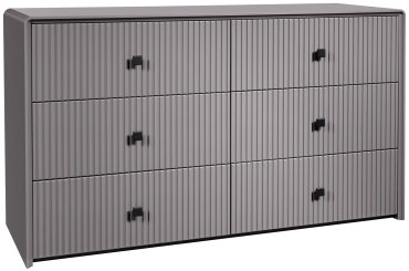 СлонимМебель Комод Севилья, 139.1x47x80.1 см, графит купить,NaN
