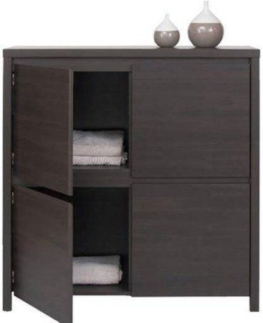 Комод Гербор KOM4D, 105x40.5x112.5 см, темно-коричневый купить,0