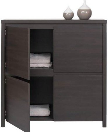 Комод Гербор KOM4D 105x40.5x112.5см темно-коричневый купить,NaN