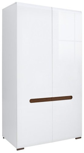 Распашной шкаф BRW Ацтека SZF2D/21/11, 105x210х60 см, белый купить,NaN