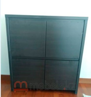 Комод Гербор KOM4D, 105x40.5x112.5 см, темно-коричневый купить,0