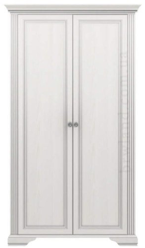Распашной шкаф Гербор Вайт 2d 126x221х63.5см белый купить,NaN