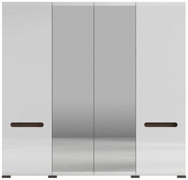 Распашной шкаф BRW Ацтека SZF2D2L/21/22, 220x210х60 см, белый купить,NaN