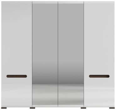 Распашной шкаф BRW Ацтека SZF2D2L/21/22, 220x210х60 см, белый купить,NaN
