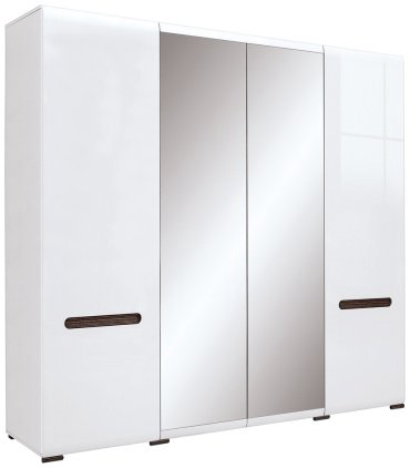 Распашной шкаф BRW Ацтека SZF2D2L/21/22, 220x210х60 см, белый купить,NaN