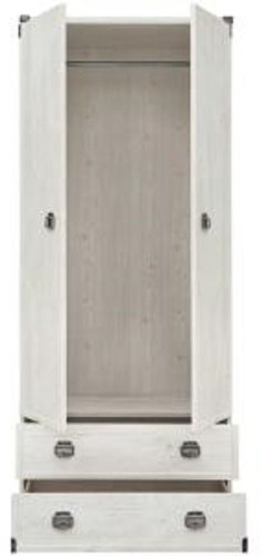 Распашной шкаф Гербор Индиана 80x195.5х57см серый купить,NaN