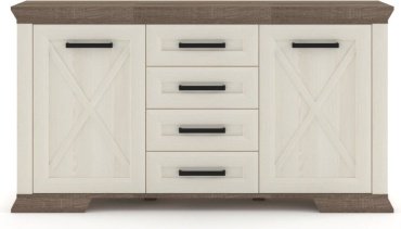 Комод Гербор KOM2D4S 166x45x89см бежевый купить,NaN