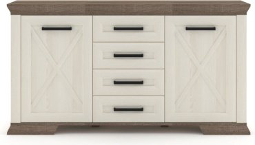 Комод Гербор KOM2D4S 166x45x89см бежевый купить,NaN