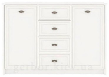 Комод LuX MebeL Салерно, 150x39x104 см, белый