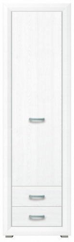 Шкаф-пенал Гербор Маркус, 61.5x211.5х38 см, белый, коричневый