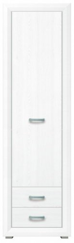 Шкаф-пенал Гербор Маркус, 61.5x211.5х38 см, белый, коричневый купить,NaN