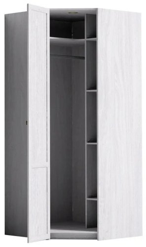Распашной шкаф Глазов Sherlock 63, 85.9x230х85.9 см, серый купить,NaN