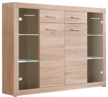 Комод LuX MebeL Элия , 152x40x105 см, бежевый